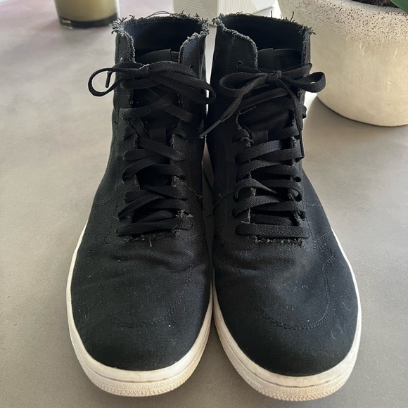 Nike Air Jordan 1 Retro Deconstructed Black Men Size 14 - Picture 2 of 6